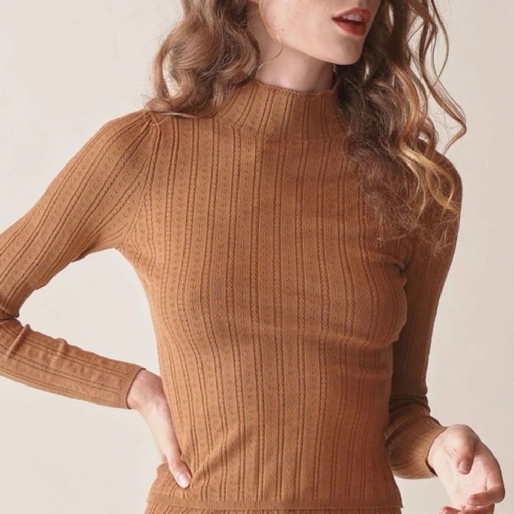 Doen Pointelle Oslo Turtleneck